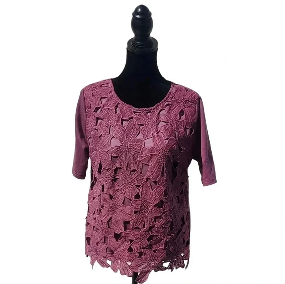 Brass & Roe Tops - Brass & Roe By CTS Mauve Color in Large